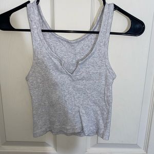 Forever 21 gray crop top